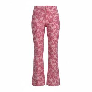 Kenzie Paisley Pink Bootcut Pants